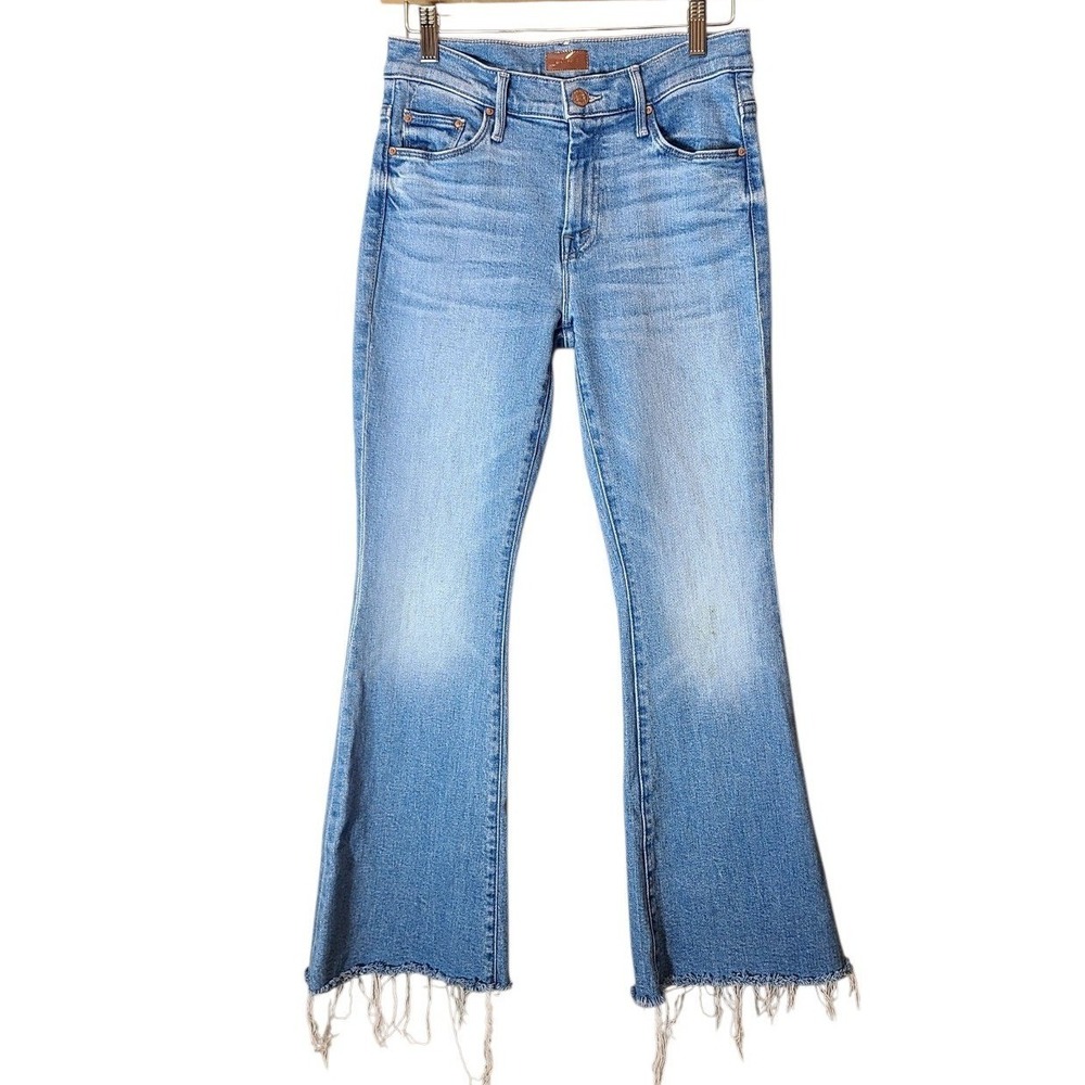 Mother Lil' Weekender Fray Light Wash Jean Size 25